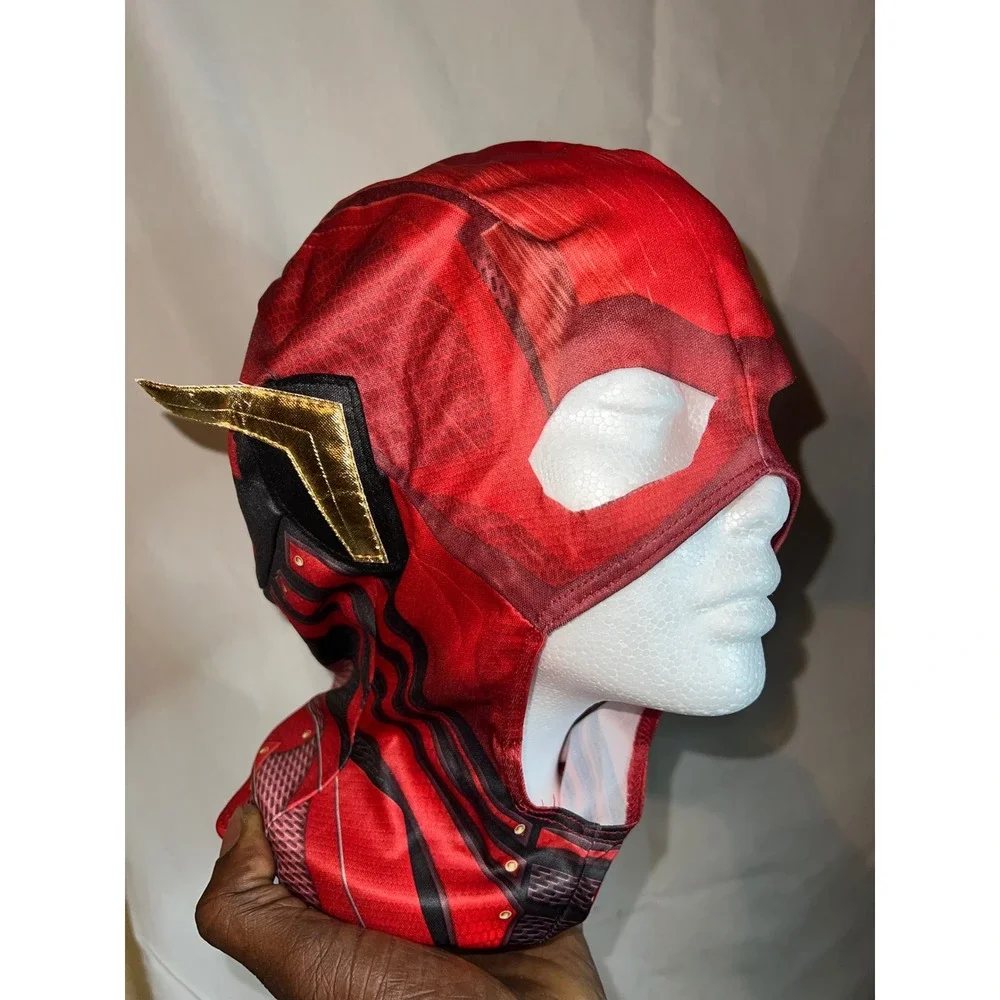Justice League The Flash Superhero Costume Kids Red Jumpsuit‎ with Mask